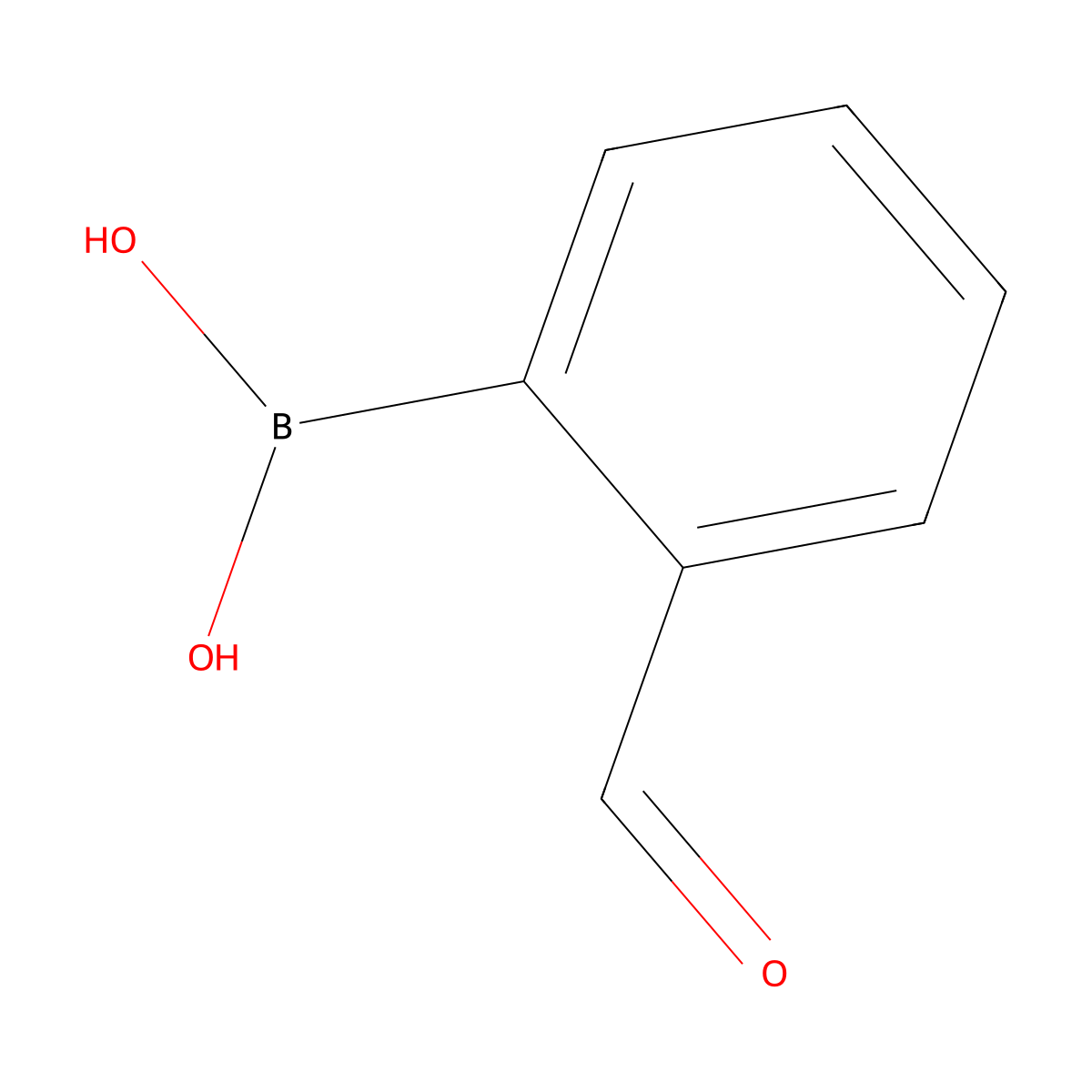 2-Formylphenylboronic acid molecular structure, CAS 40138-16-7