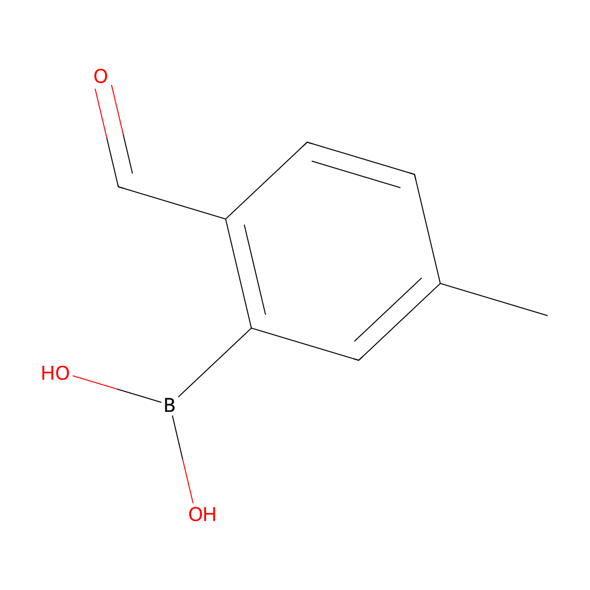 B-(2-Formyl-5-methylphenyl)boronic acid molecular structure, CAS 40138-17-8