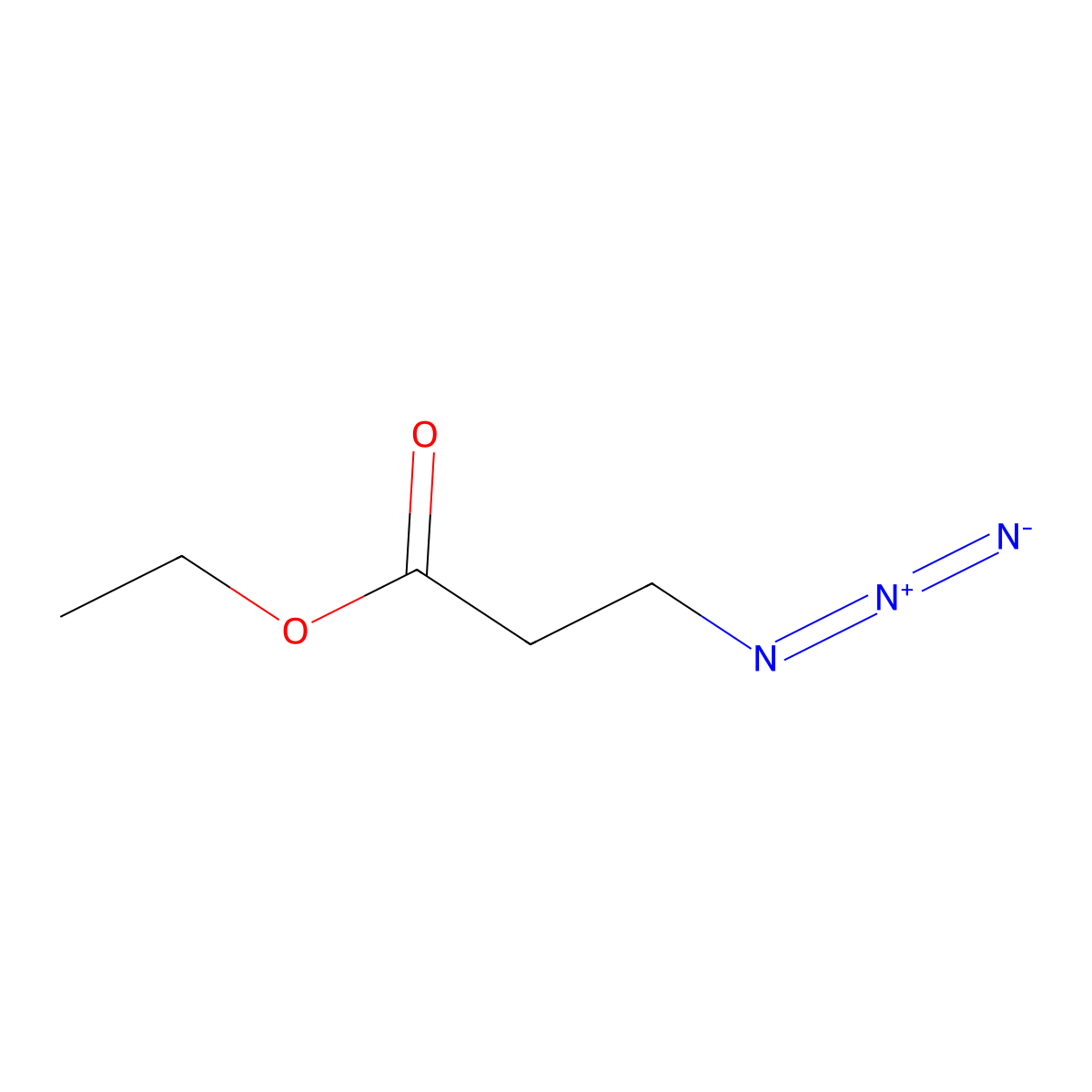 Ethyl 3-azidopropanoate molecular structure, CAS 40139-55-7