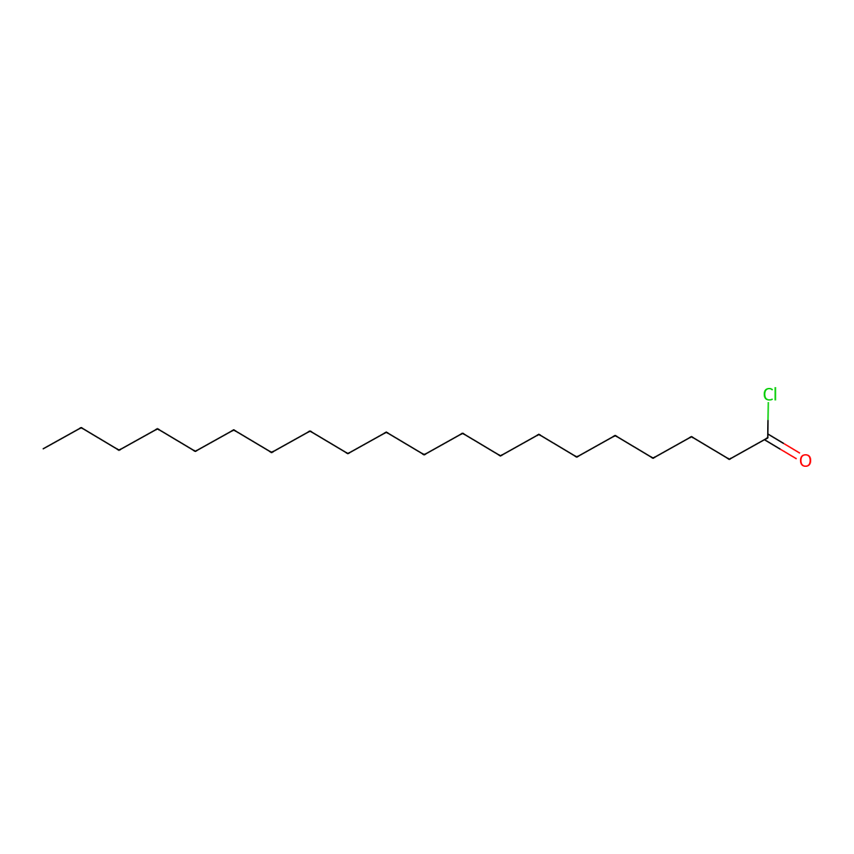 Eicosanoyl chloride molecular structure, CAS 40140-09-8