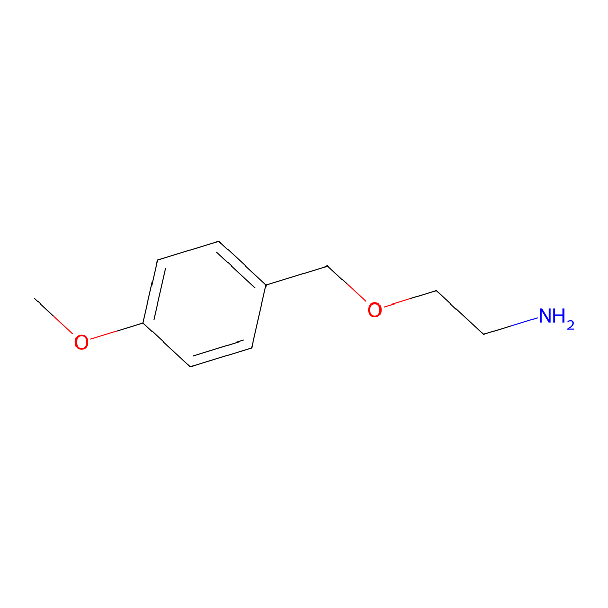 2-[(4-Methoxyphenyl)methoxy]ethan-1-amine molecular structure, CAS 40141-15-9