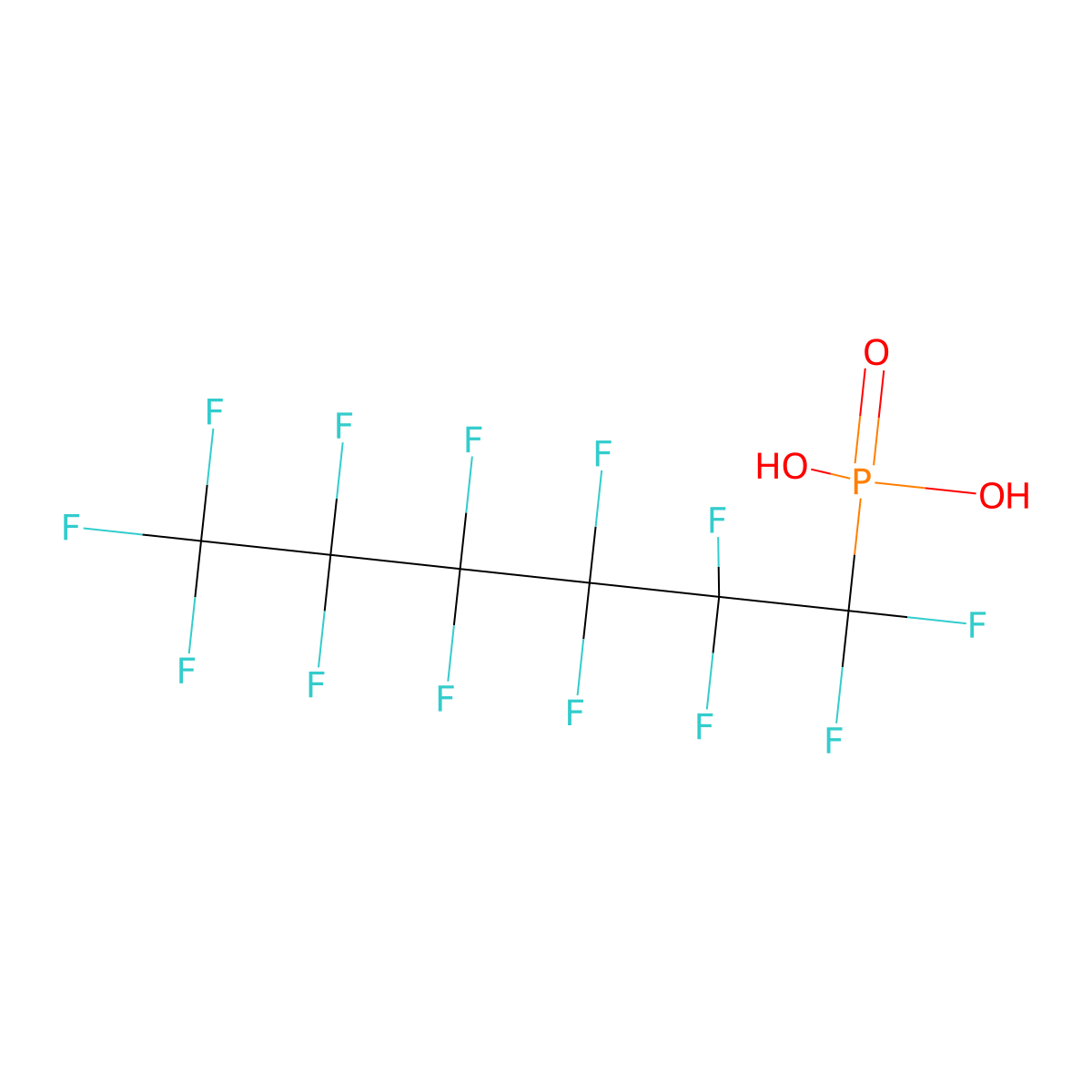 Phosphonic acid, perfluoro-C6-12-alkyl derivs. molecular structure, CAS 40143-76-8