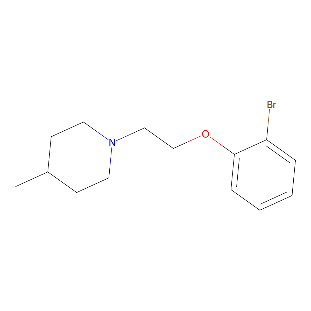 1-(2-(2-Bromophenoxy)ethyl)-4-methylpiperidine molecular structure, CAS 401482-31-3
