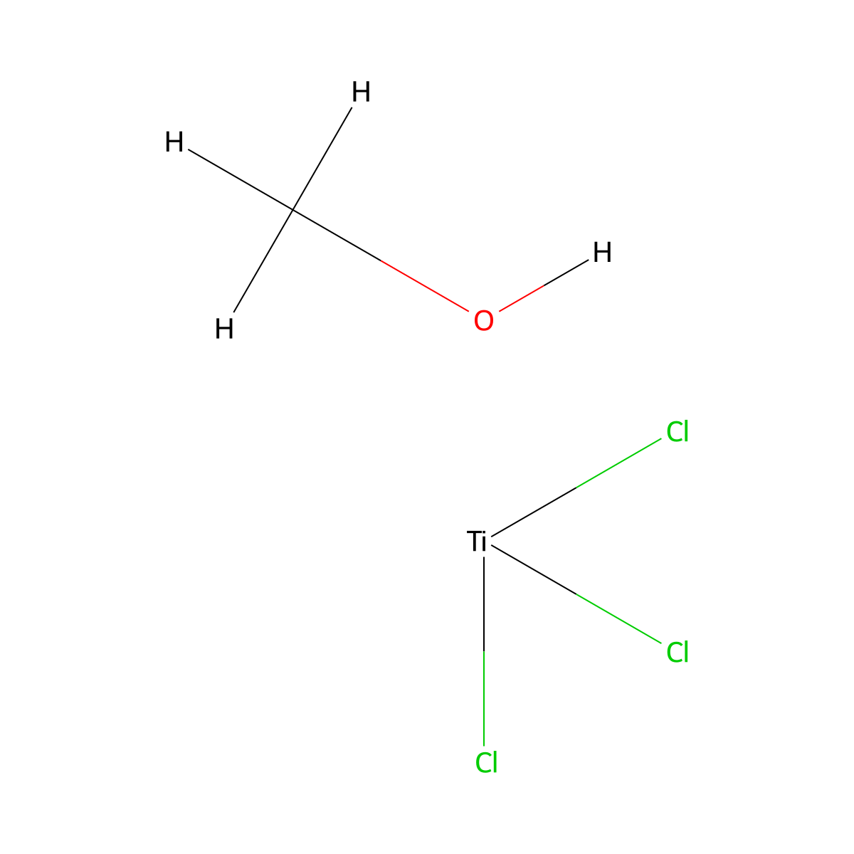 Titanium, trichloromethoxy-, (T-4)- molecular structure, CAS 4015-75-2