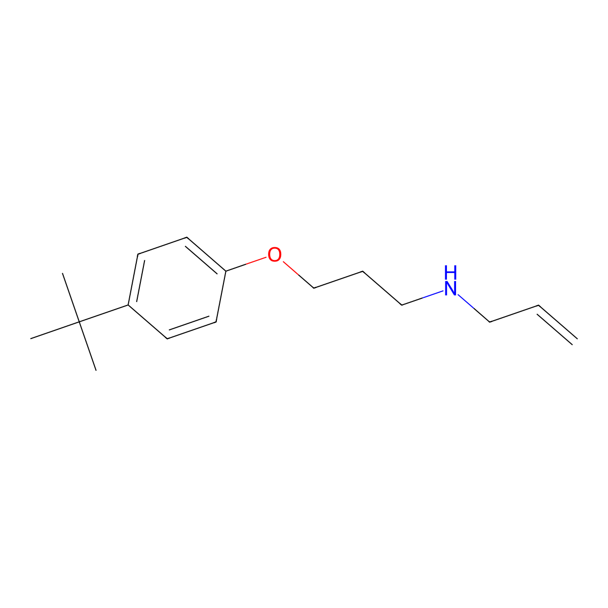 N-allyl-N-[3-(4-tert-butylphenoxy)propyl]amine molecular structure, CAS 401502-09-8