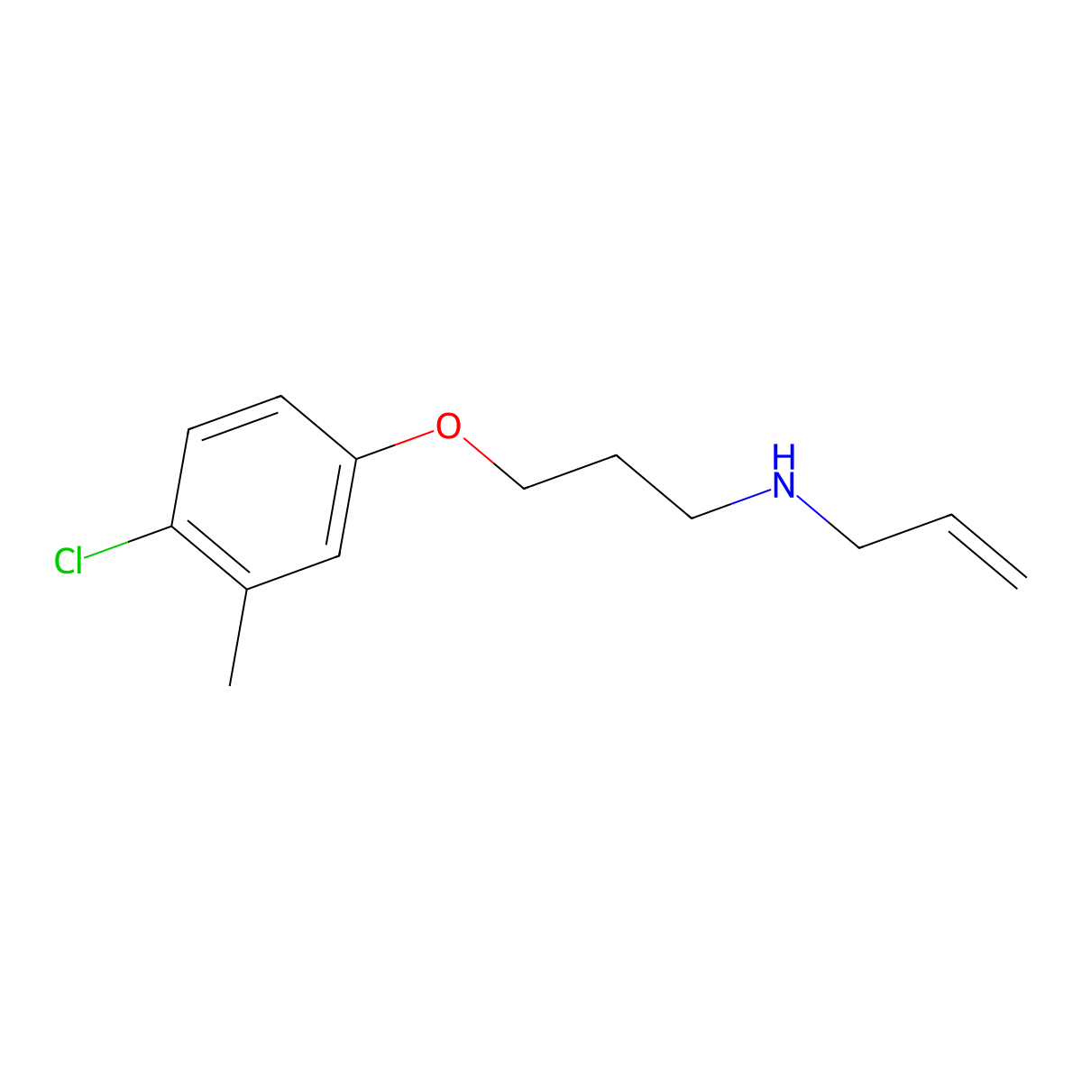 N-allyl-N-[3-(4-chloro-3-methylphenoxy)propyl]amine molecular structure, CAS 401502-48-5