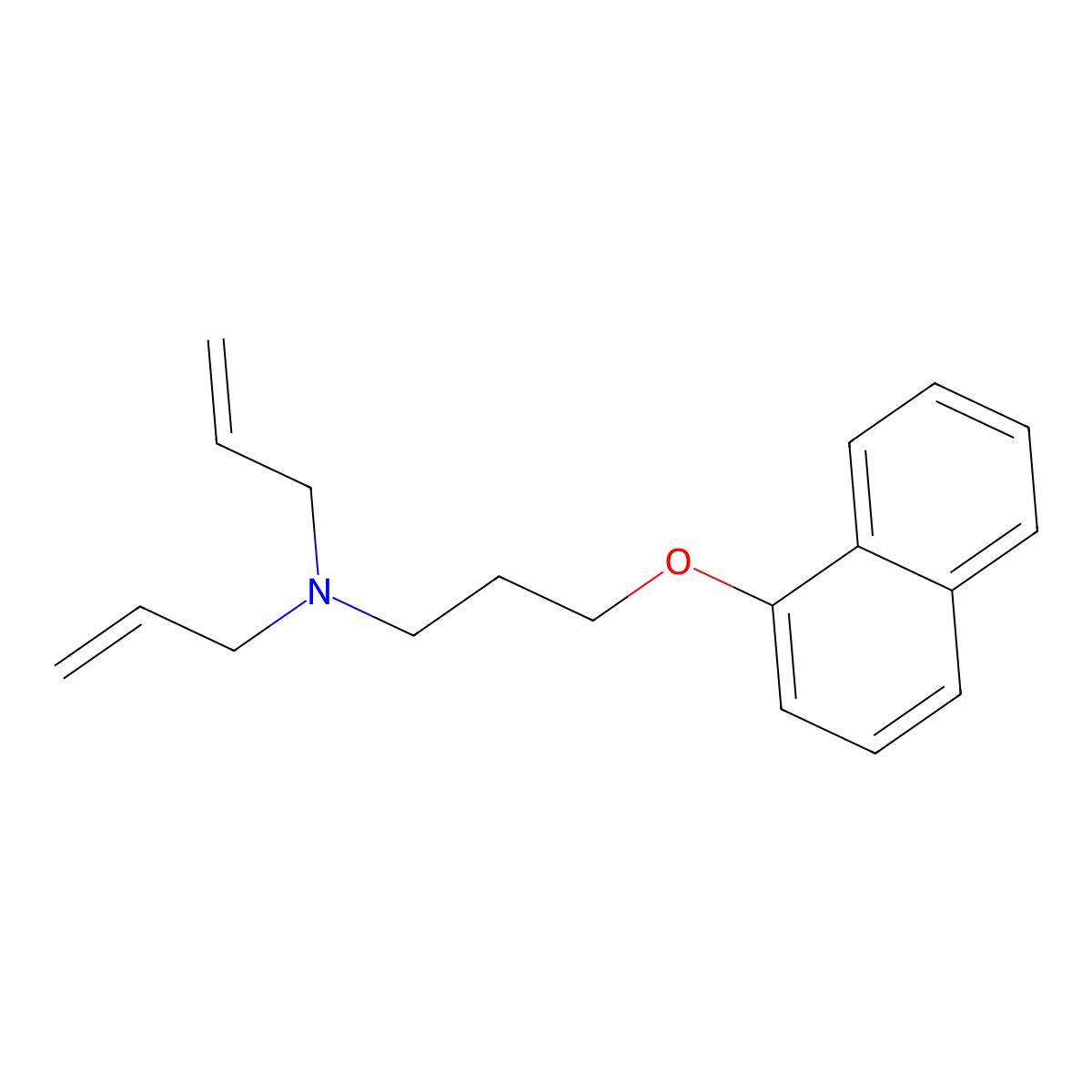 N-[3-(1-Naphthalenyloxy)propyl]-N-2-propen-1-yl-2-propen-1-amine molecular structure, CAS 401509-49-7