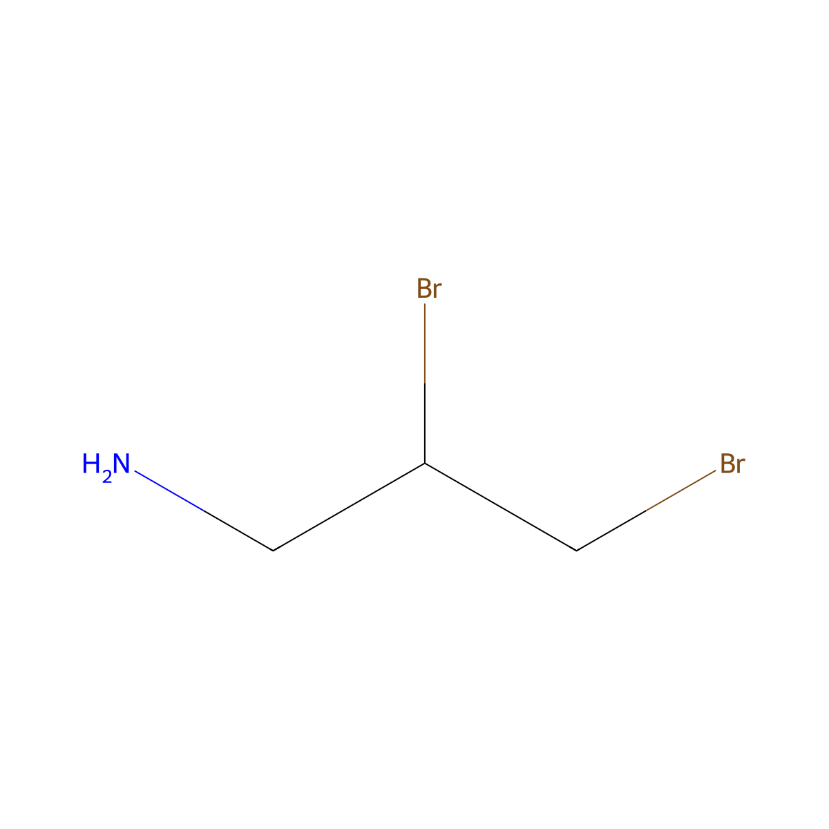 2,3-Dibromopropan-1-amine molecular structure, CAS 40152-81-6
