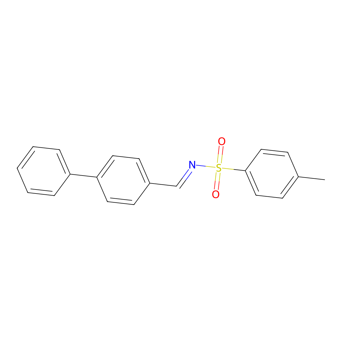 N-Tosylbiphenyl-4-methanimine molecular structure, CAS 40154-51-6