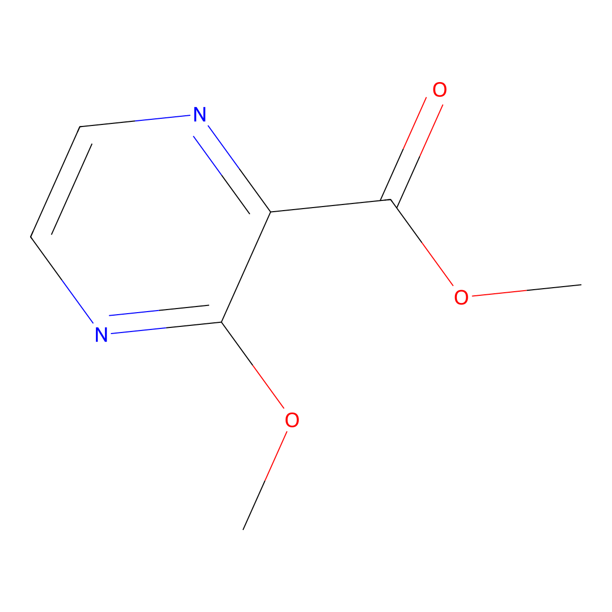 Methyl 3-methoxypyrazine-2-carboxylate molecular structure, CAS 40155-20-2