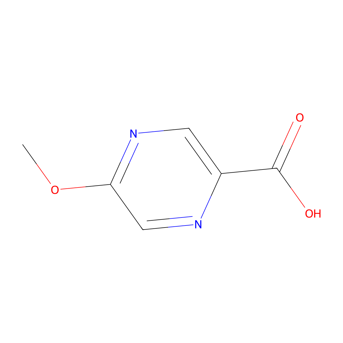 5-Methoxy-2-pyrazinecarboxylic acid molecular structure, CAS 40155-42-8