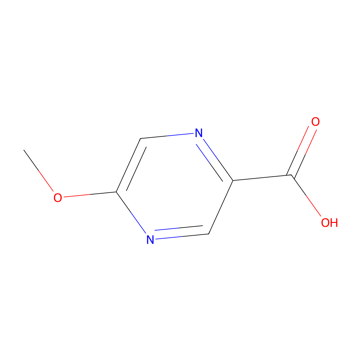 5-Methoxy-2-pyrazinecarboxylic acid molecular structure, CAS 40155-42-8