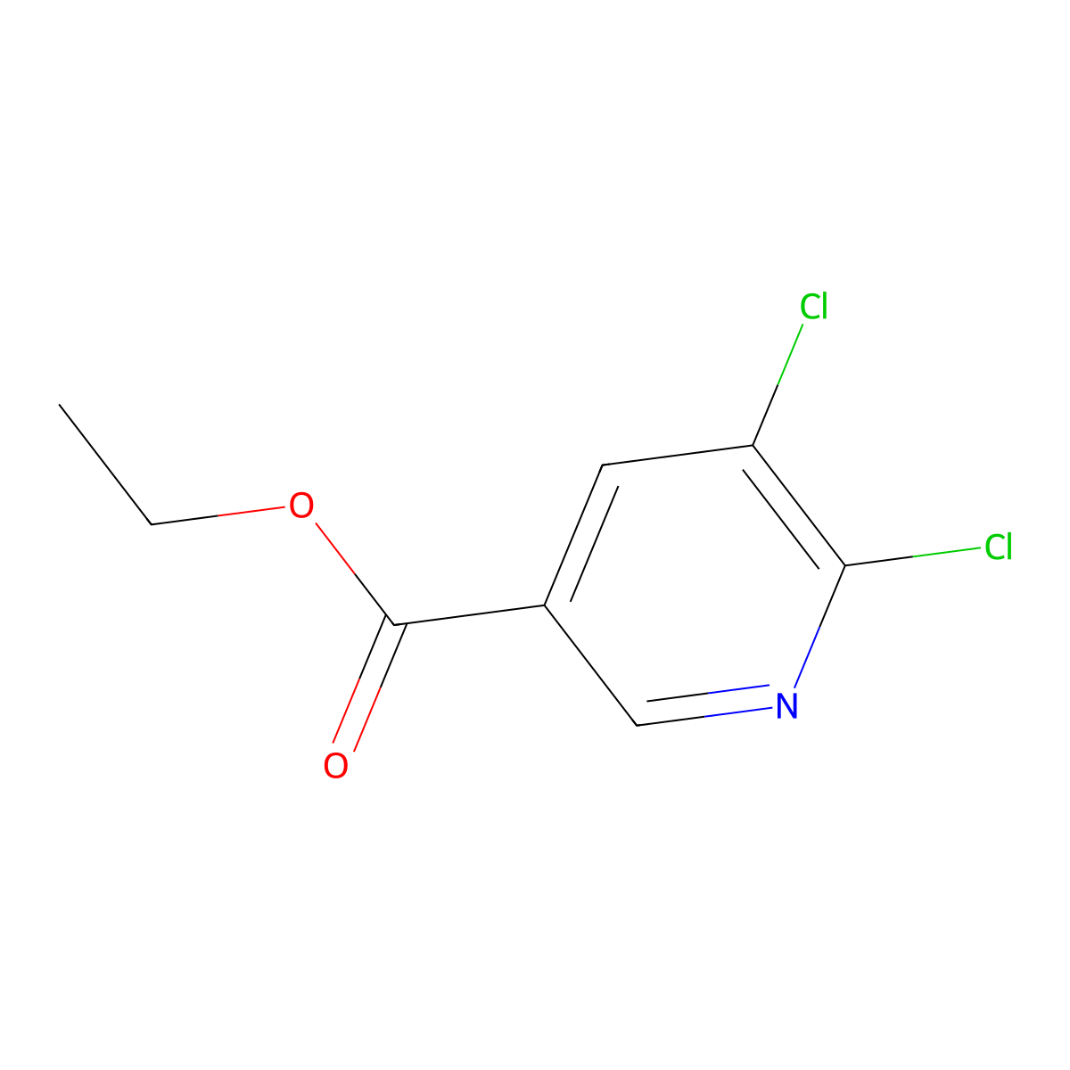 Ethyl 5,6-Dichloronicotinate molecular structure, CAS 401566-69-6