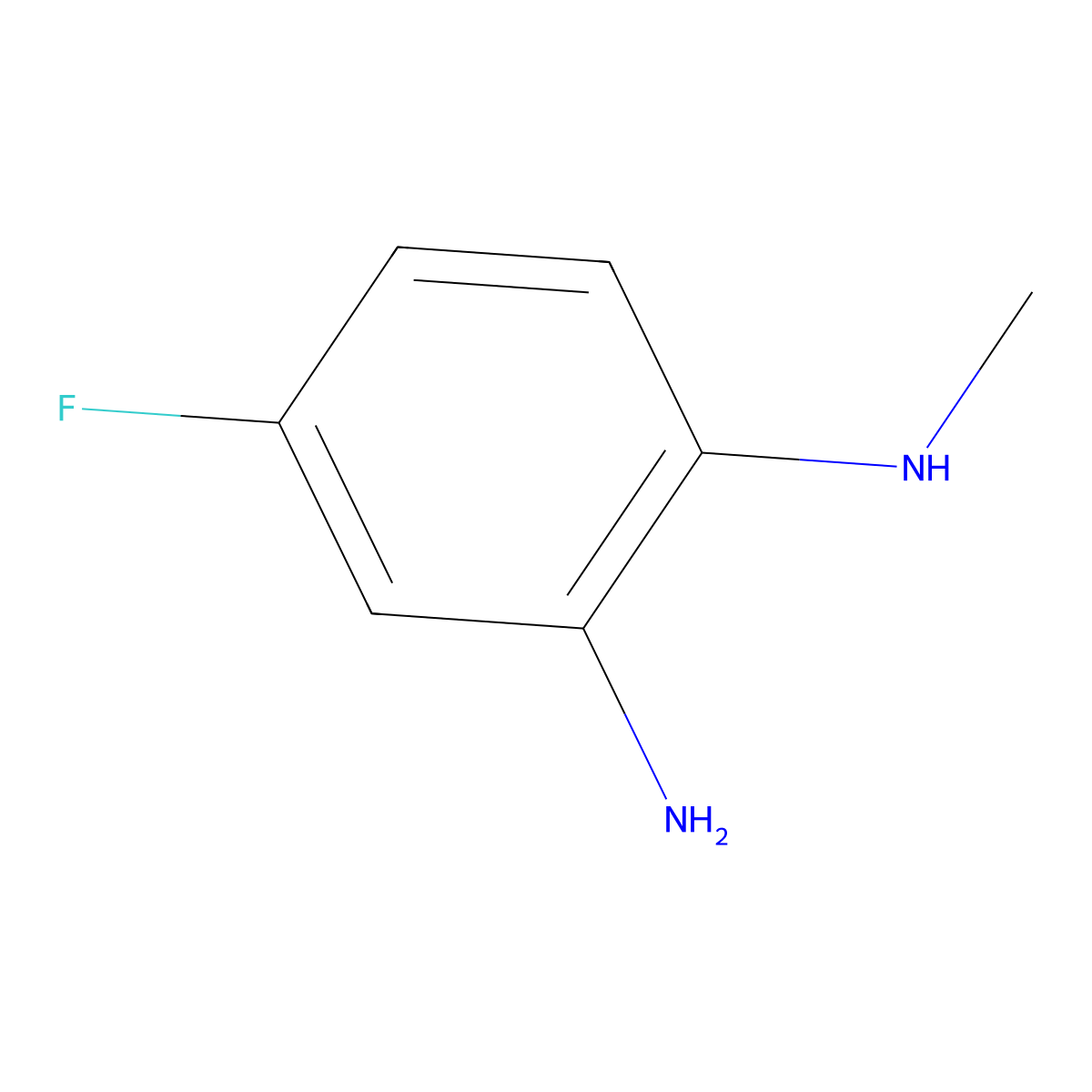 4-Fluoro-N1-methylbenzene-1,2-diamine molecular structure, CAS 401567-10-0