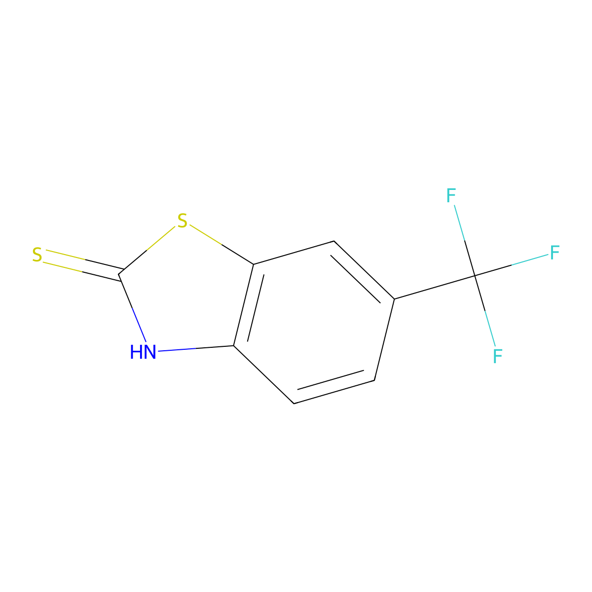 6-(Trifluoromethyl)benzo[d]thiazole-2(3H)-thione molecular structure, CAS 401567-22-4