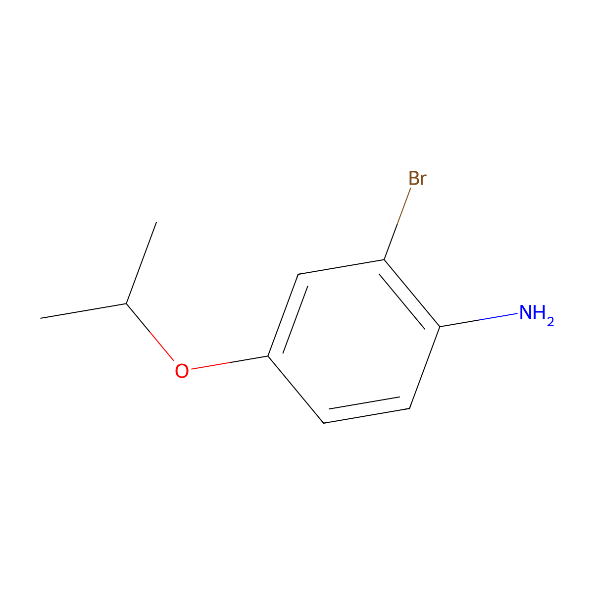 2-Bromo-4-isopropoxyaniline molecular structure, CAS 401567-27-9