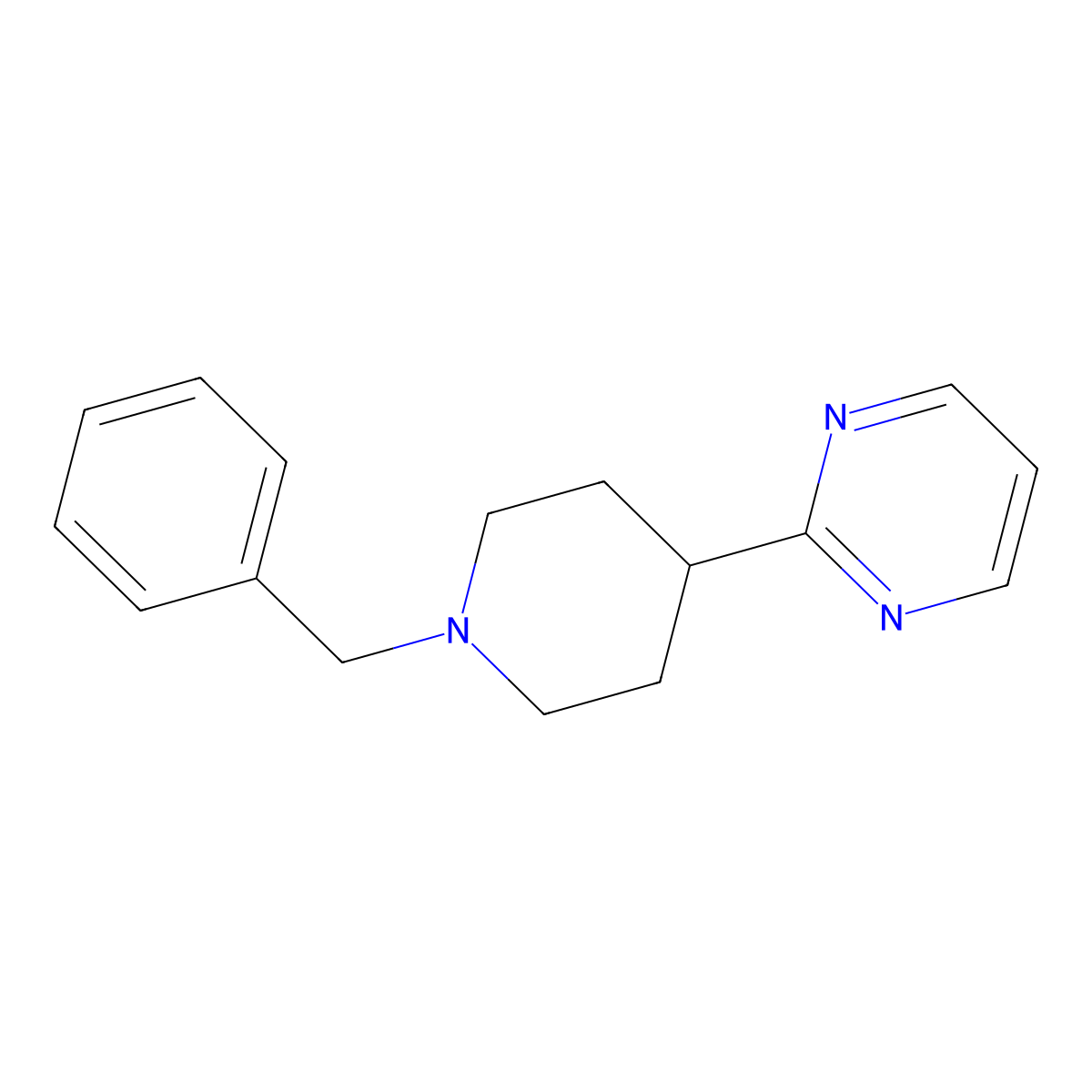 2-(1-Benzylpiperidin-4-yl)pyrimidine molecular structure, CAS 401568-14-7