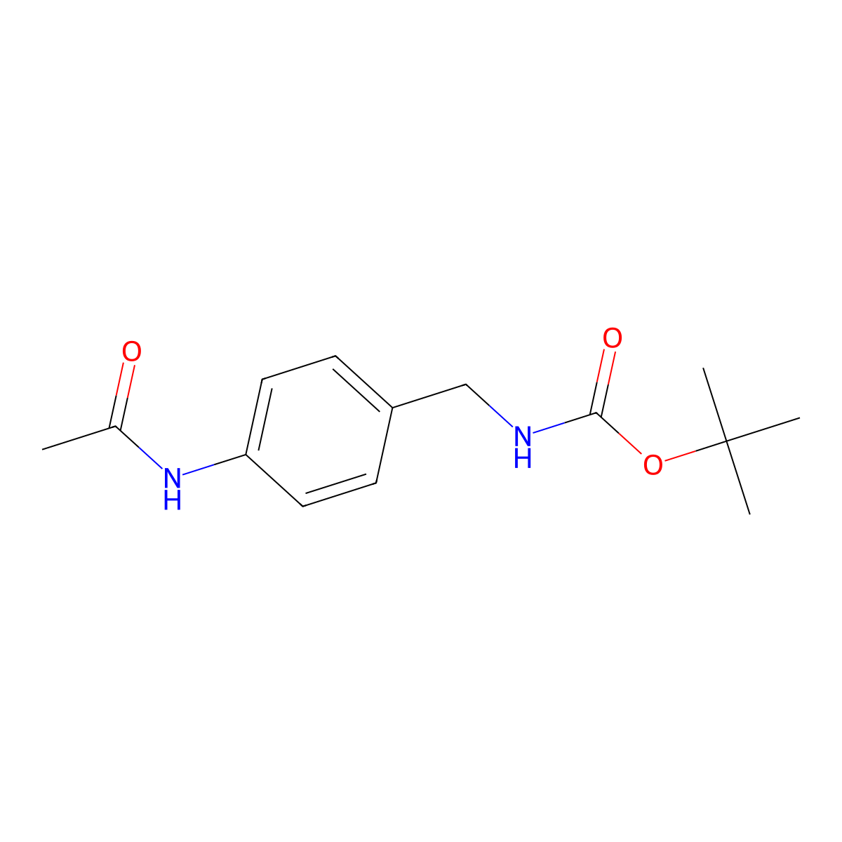 tert-Butyl 4-acetamidobenzylcarbamate molecular structure, CAS 401573-23-7