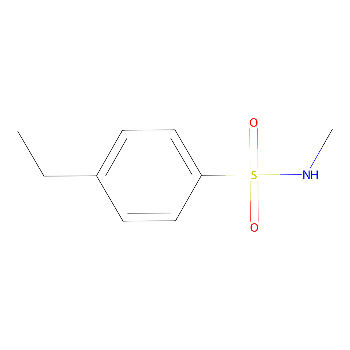 4-ethyl-N-methylbenzenesulfonamide molecular structure, CAS 401583-57-1