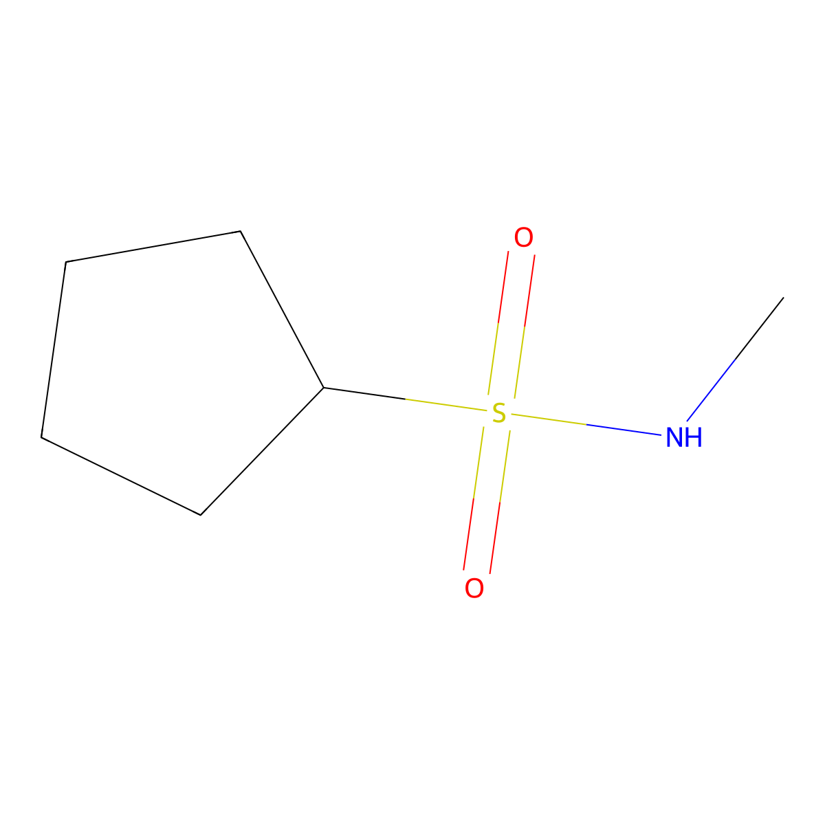 N-methylcyclopentanesulfonamide molecular structure, CAS 401583-58-2