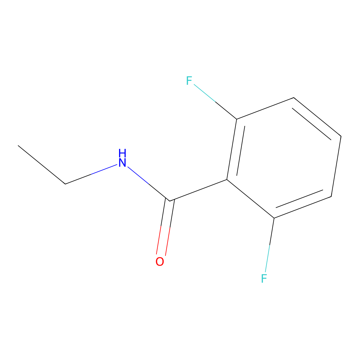 N-ethyl-2,6-difluorobenzamide molecular structure, CAS 401587-34-6