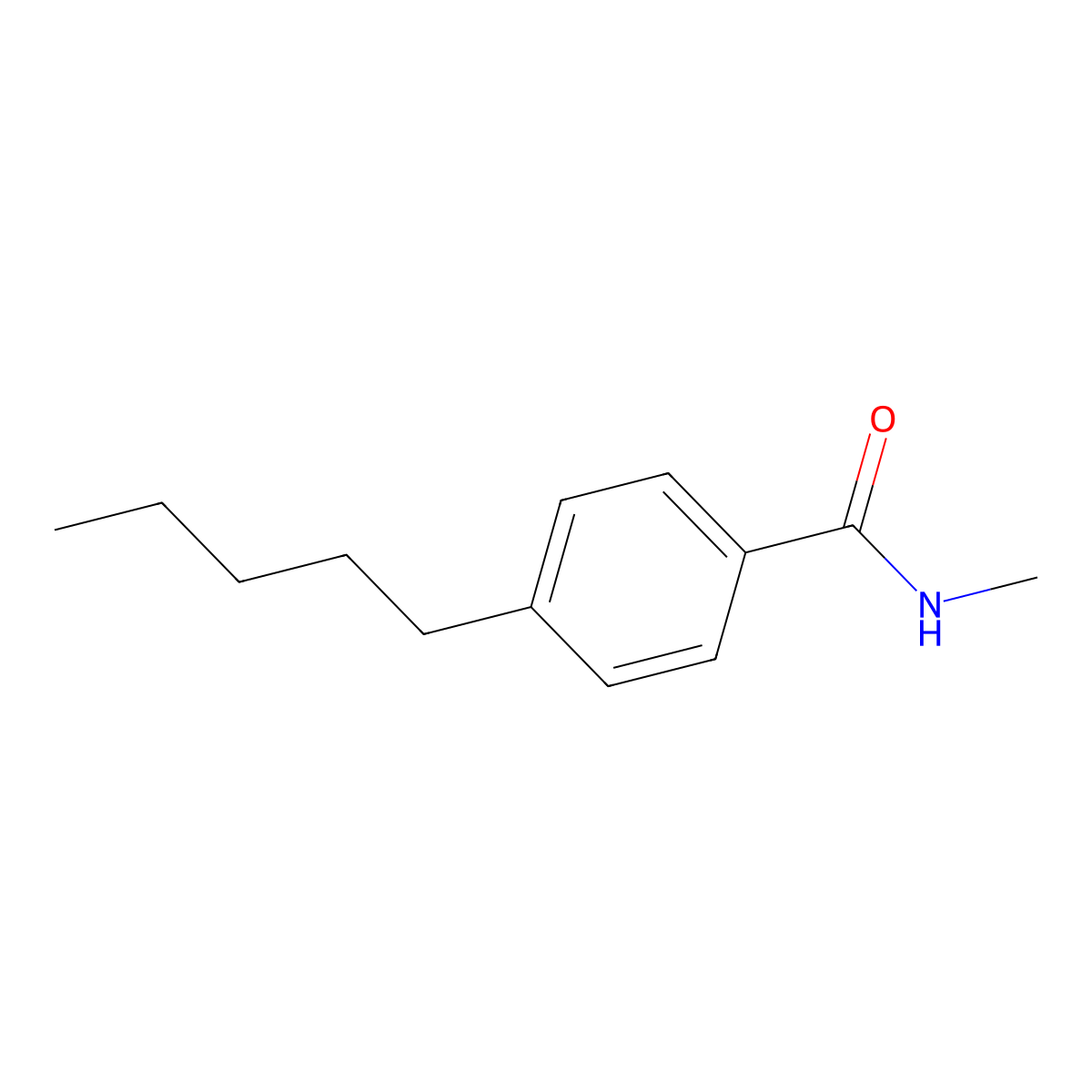 N-methyl-4-pentylbenzamide molecular structure, CAS 401587-39-1