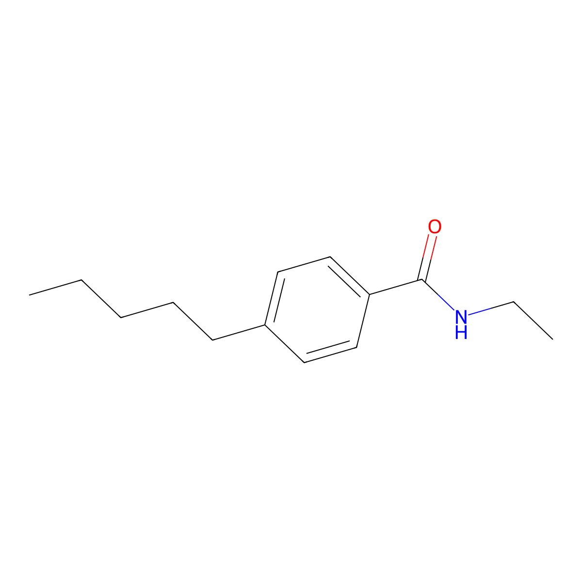 N-ethyl-4-pentylbenzamide molecular structure, CAS 401587-40-4