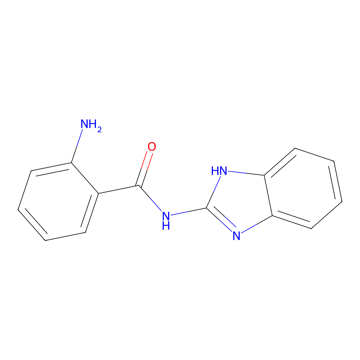2-amino-N-(1H-benzimidazol-2-yl)benzamide molecular structure, CAS 401588-96-3