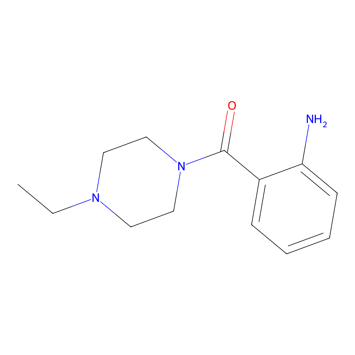 2-(4-Ethylpiperazine-1-carbonyl)aniline molecular structure, CAS 401589-00-2