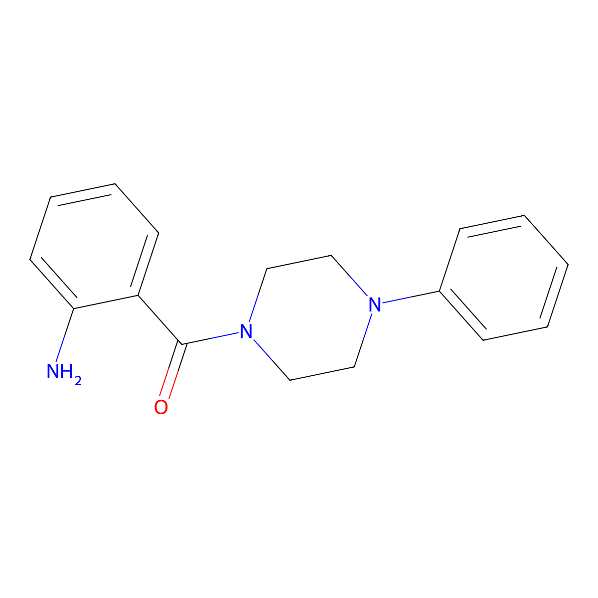 {2-[(4-Phenylpiperazin-1-yl)carbonyl]phenyl}amine molecular structure, CAS 401589-02-4