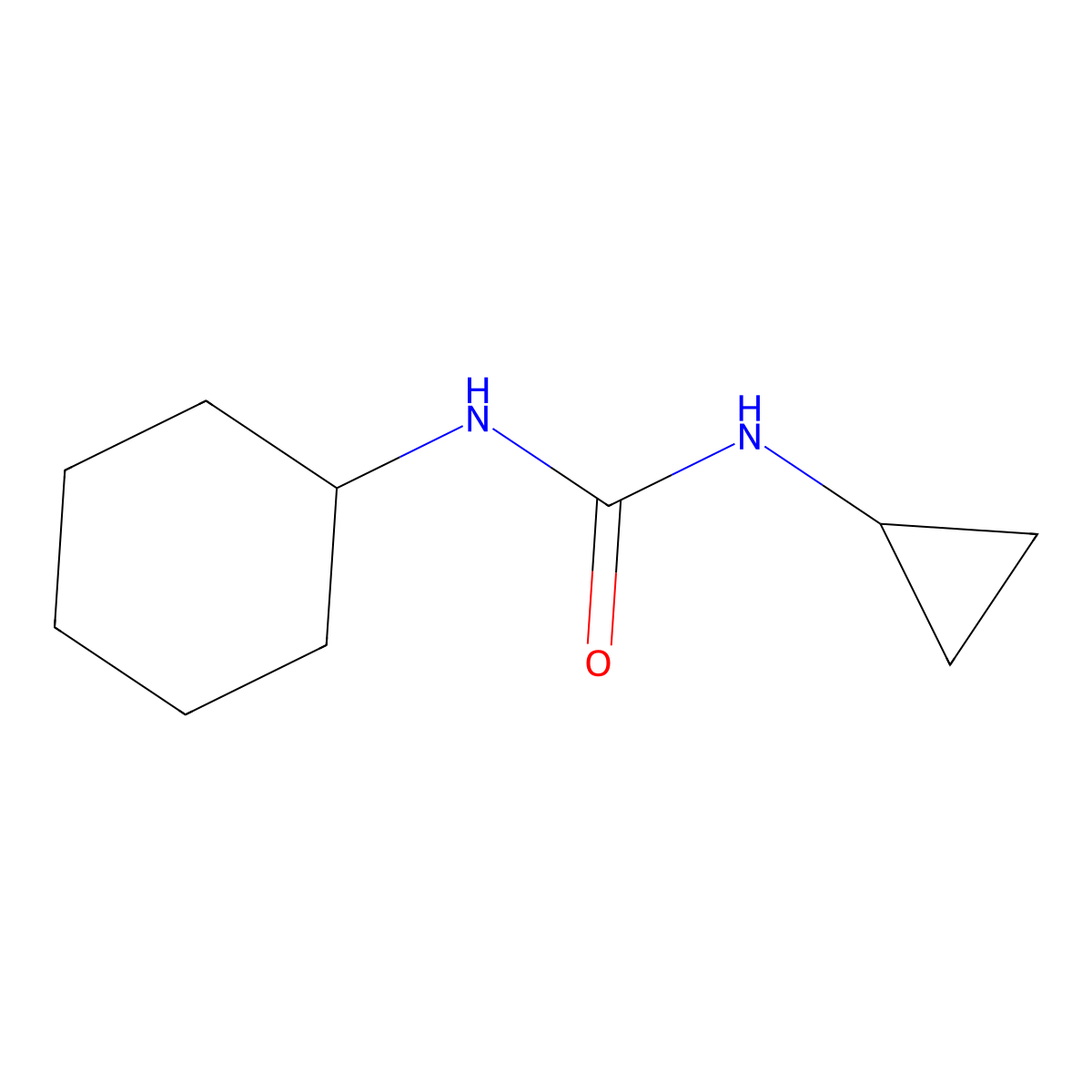 1-Cyclohexyl-3-cyclopropylurea molecular structure, CAS 401589-91-1