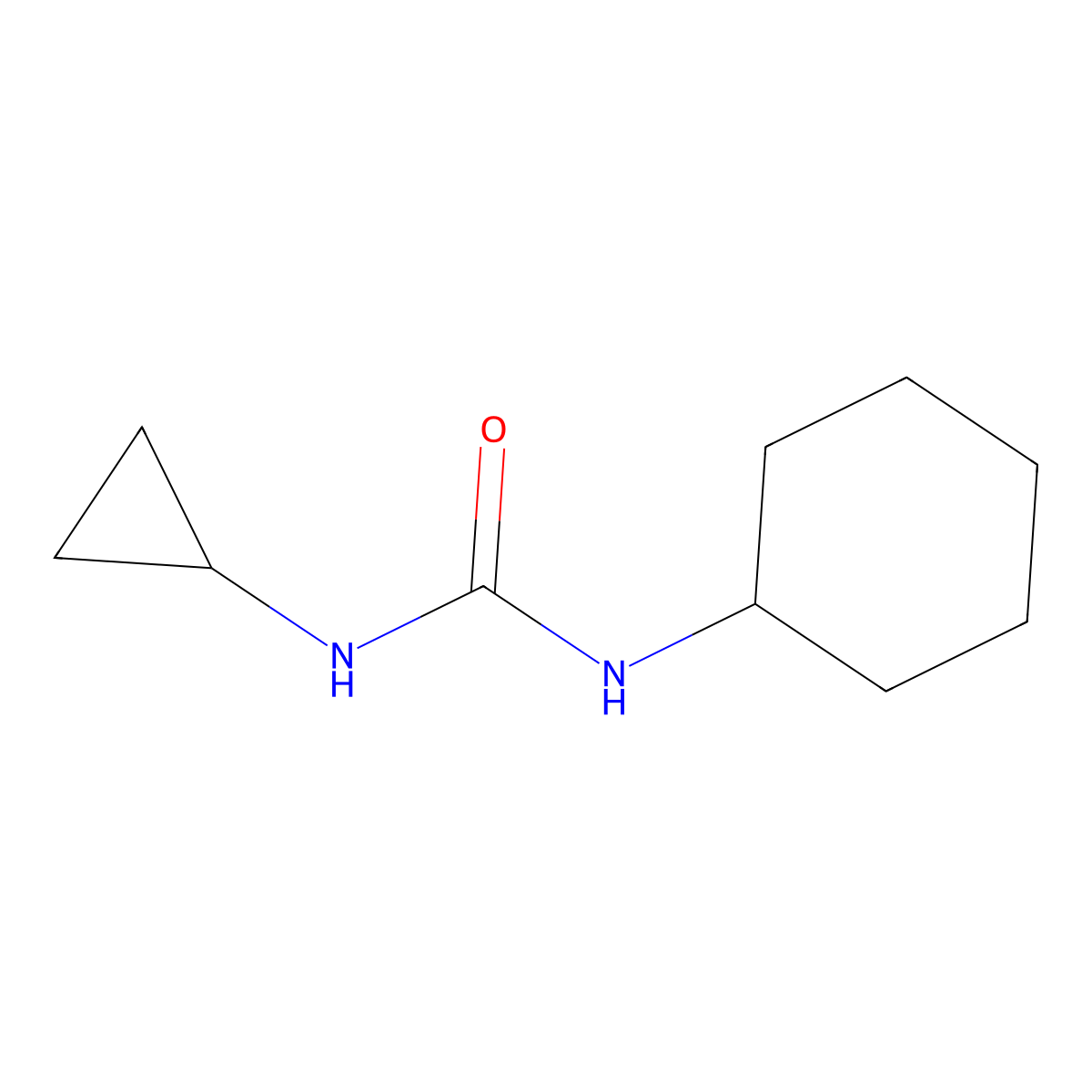 1-Cyclohexyl-3-cyclopropylurea molecular structure, CAS 401589-91-1
