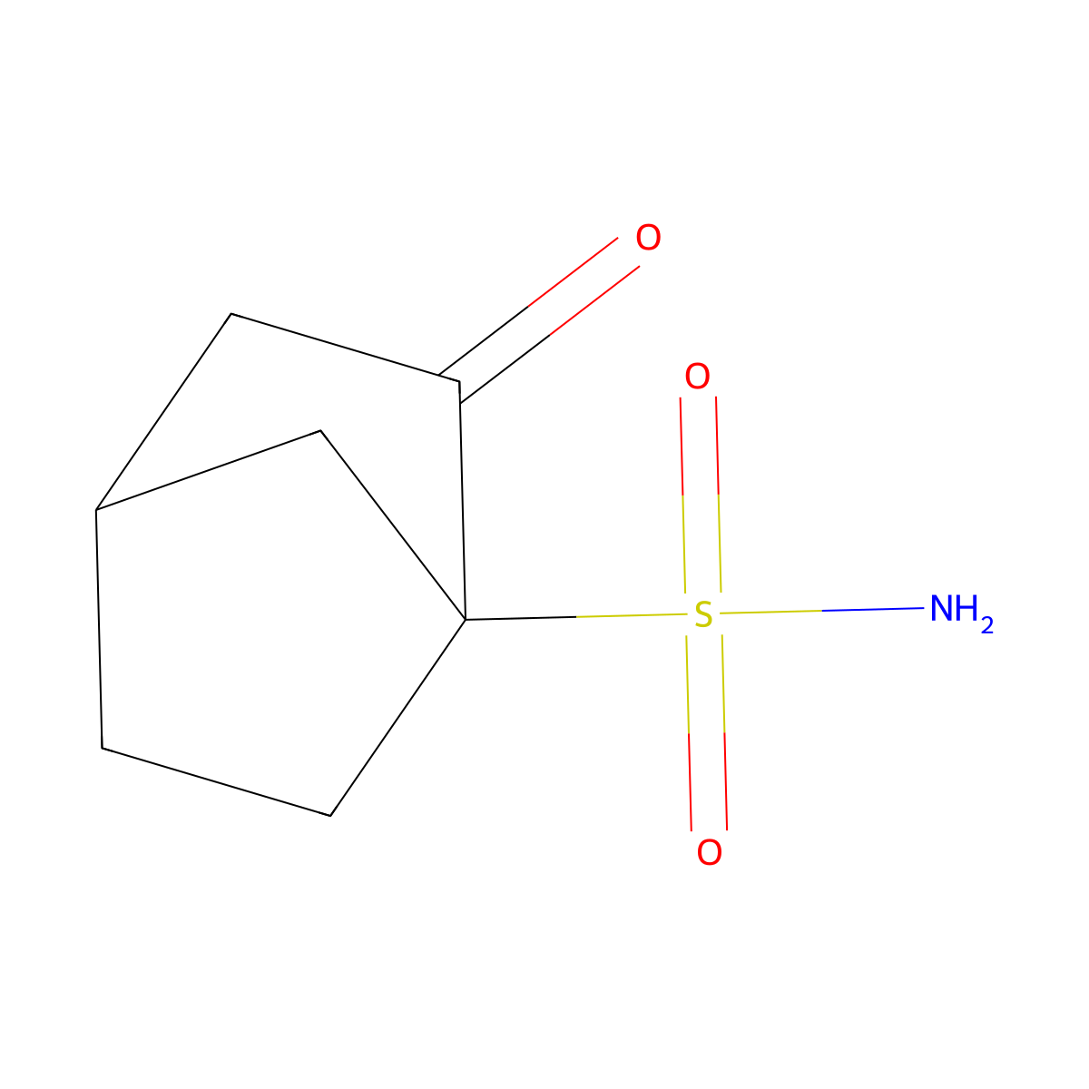 2-Oxobicyclo[2.2.1]heptanesulfonamide molecular structure, CAS 401590-82-7