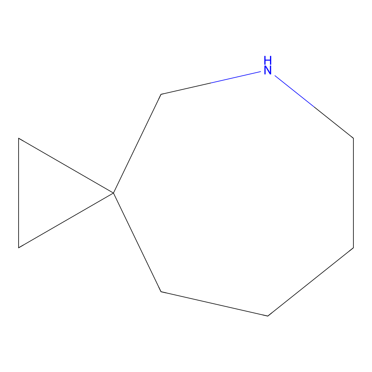 5-Azaspiro[2.6]nonane molecular structure, CAS 401592-71-0