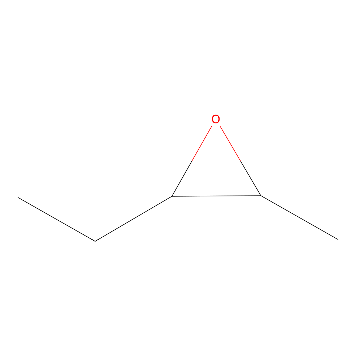 2-Ethyl-3-methyloxirane molecular structure, CAS 4016-15-3