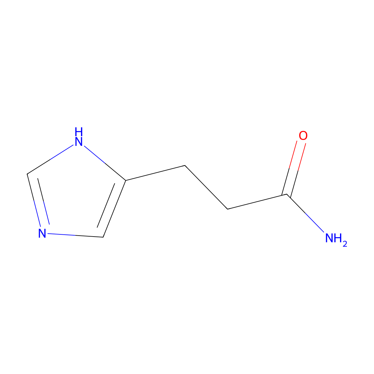 3-(1H-imidazol-4-yl)propanamide molecular structure, CAS 40160-23-4