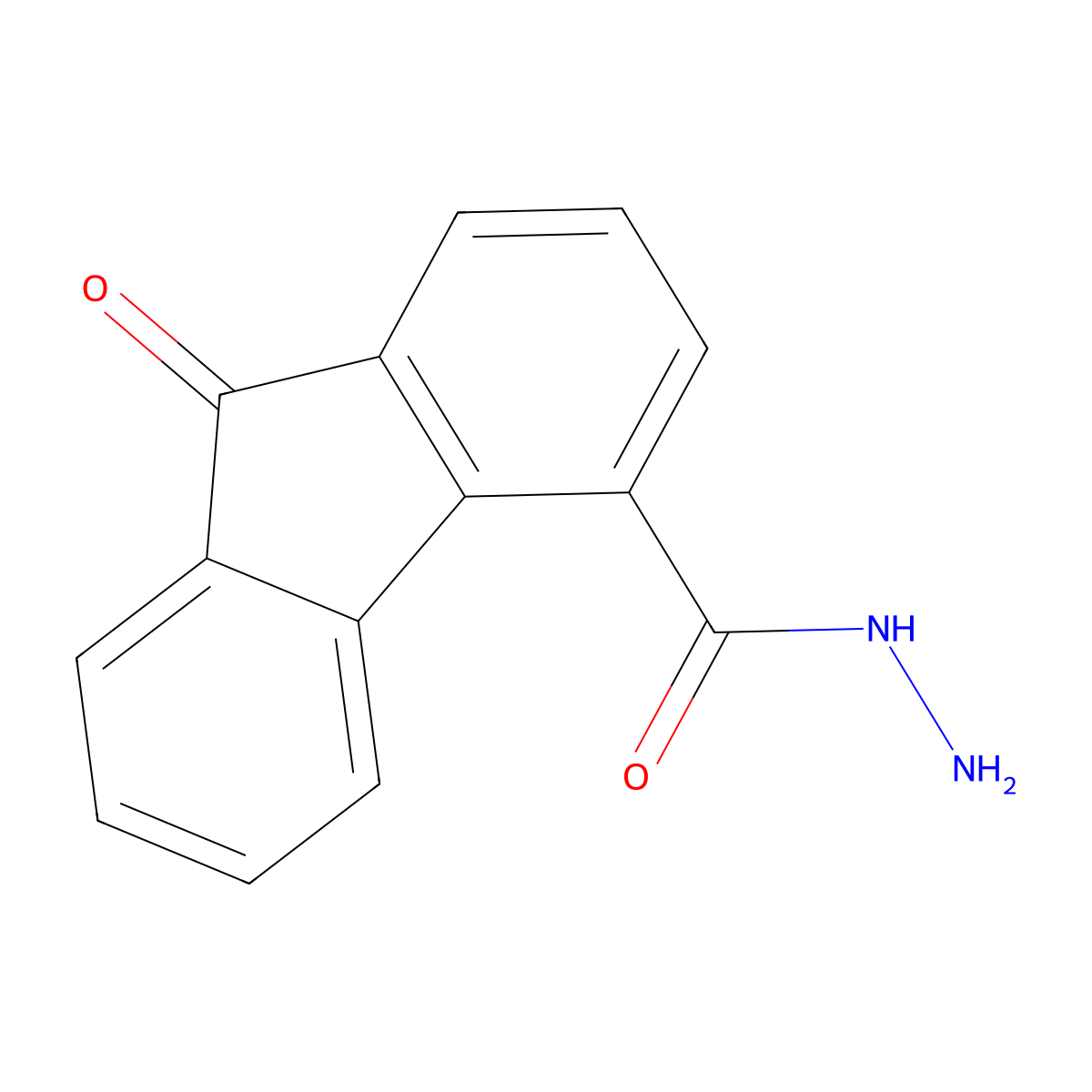 9-Oxo-9H-fluorene-4-carbohydrazide molecular structure, CAS 401602-57-1