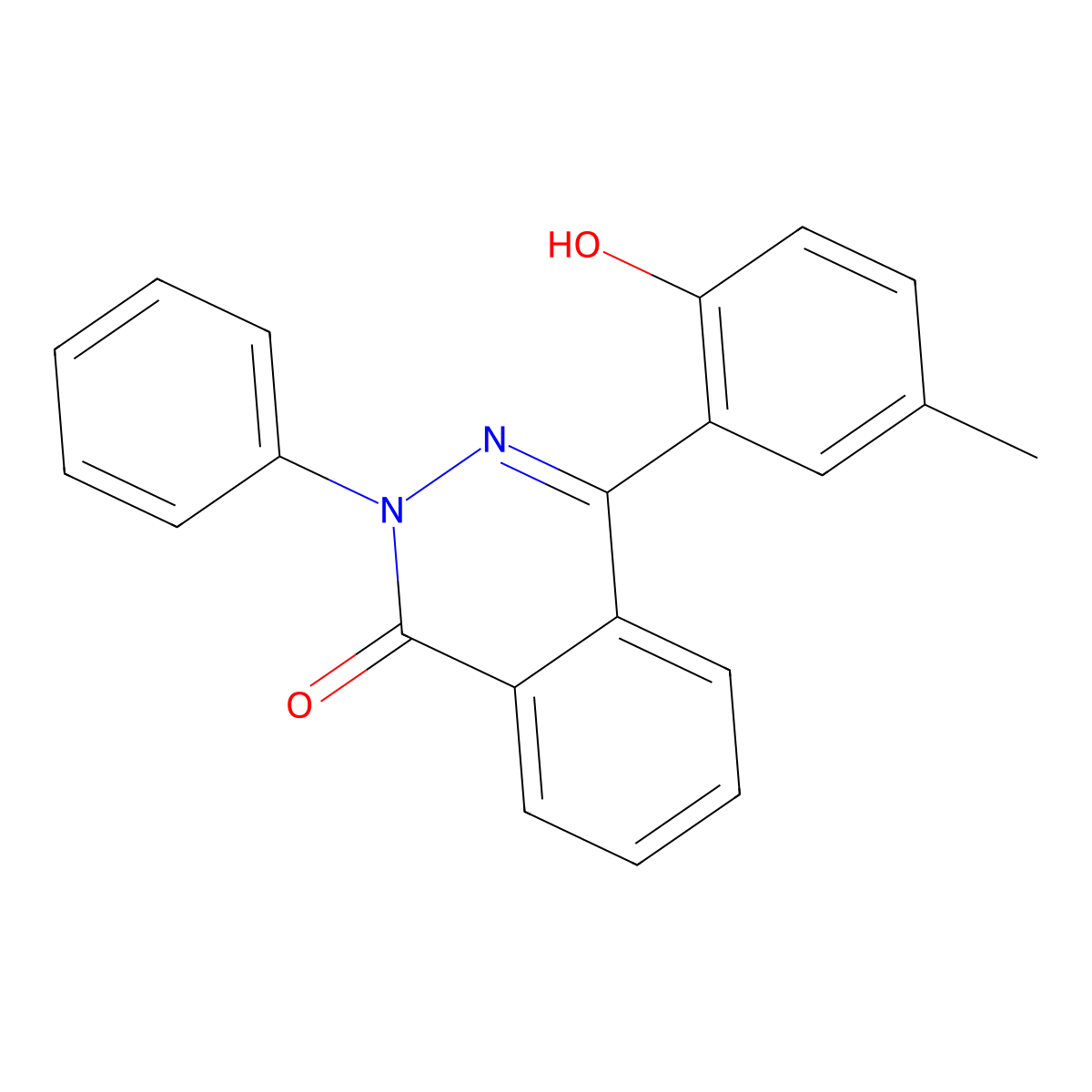 4-(2-Hydroxy-5-methylphenyl)-2-phenyl-1(2H)-phthalazinone molecular structure, CAS 401606-94-8