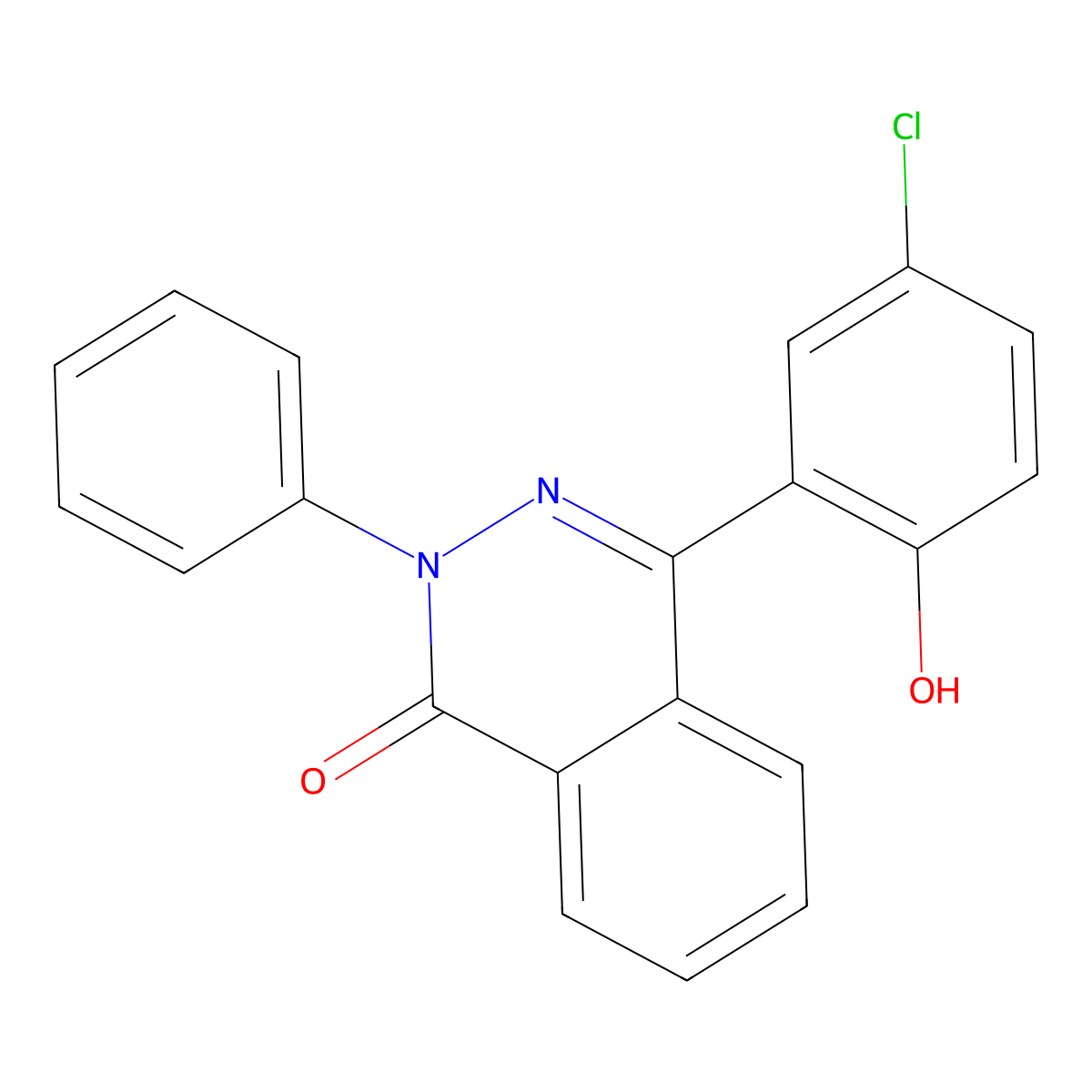 4-(5-Chloro-2-hydroxyphenyl)-2-phenyl-1(2H)-phthalazinone molecular structure, CAS 401607-13-4