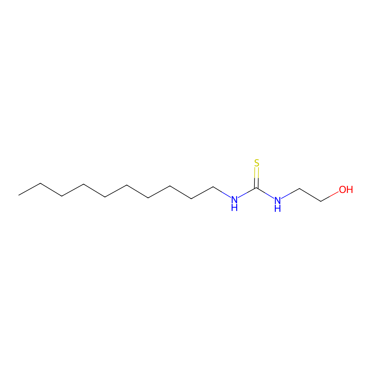 n-Decyl-n'-(2-hydroxyethyl)thiourea molecular structure, CAS 401609-87-8