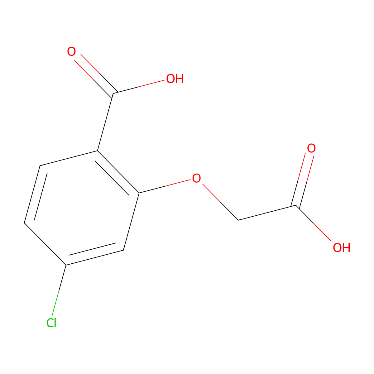 4-Chloro-2-carboxyphenoxyacetic acid molecular structure, CAS 401622-26-2