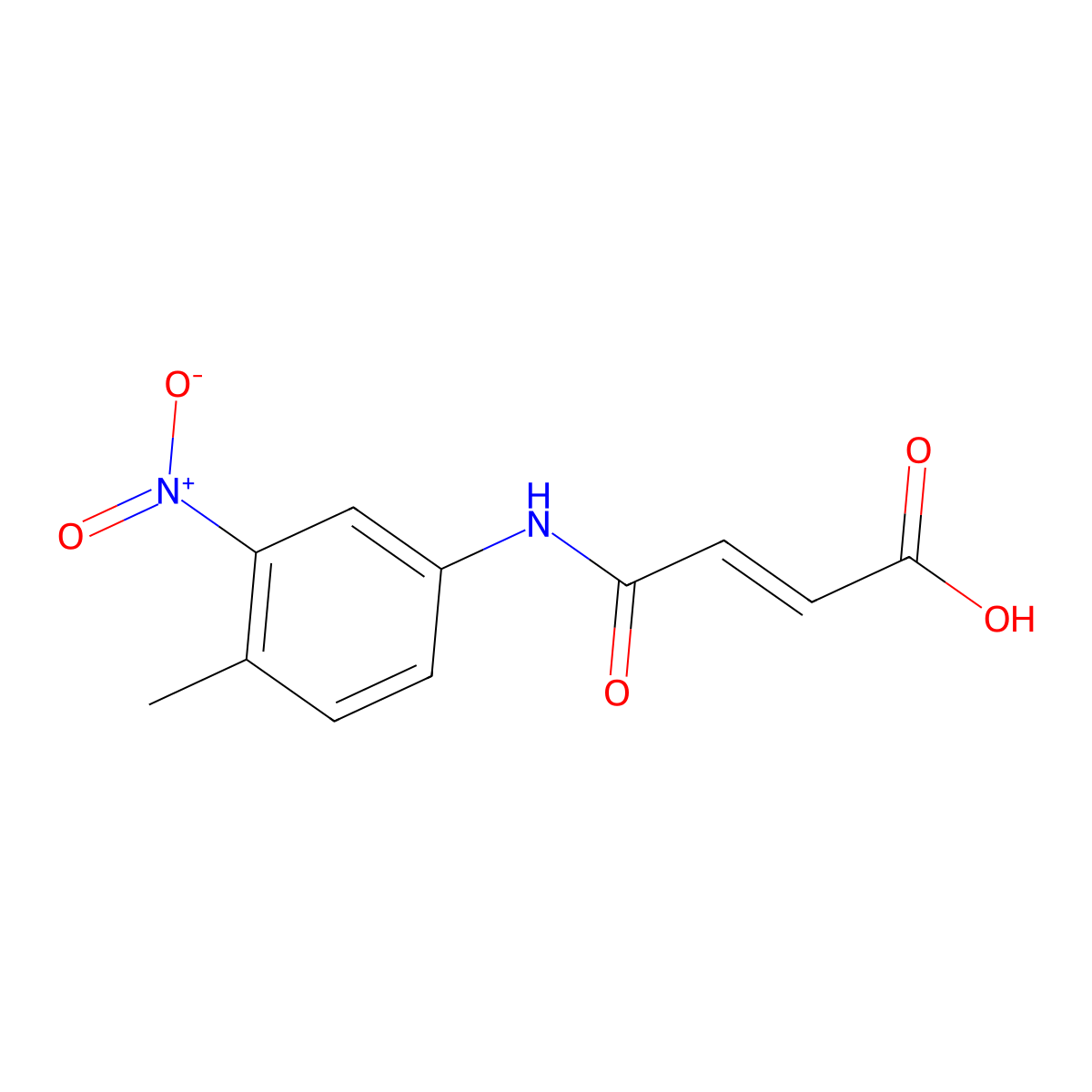 4'-Methyl-3'-nitromaleanilic acid molecular structure, CAS 401624-55-3