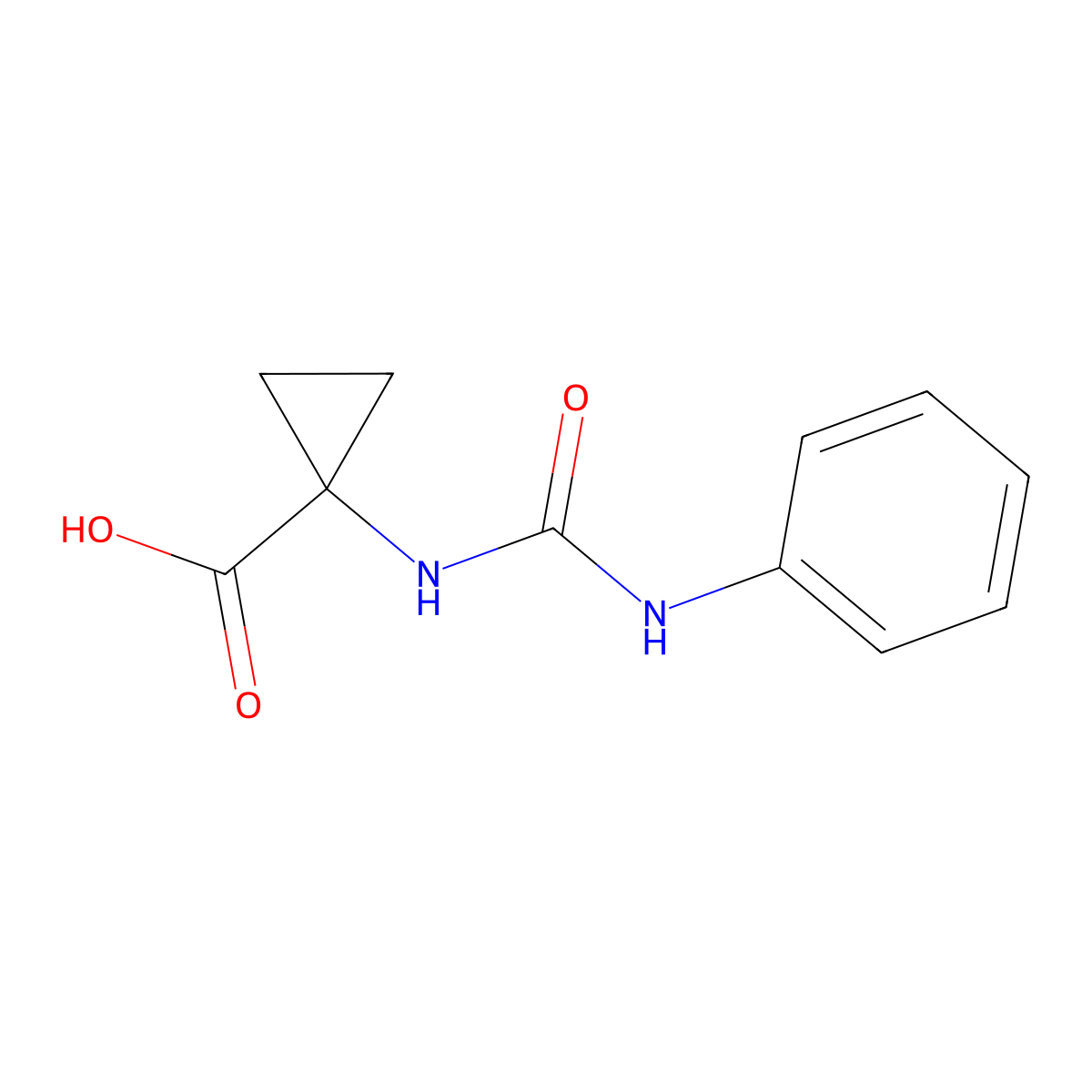 1-[(Anilinocarbonyl)amino]cyclopropanecarboxylic acid molecular structure, CAS 401628-88-4