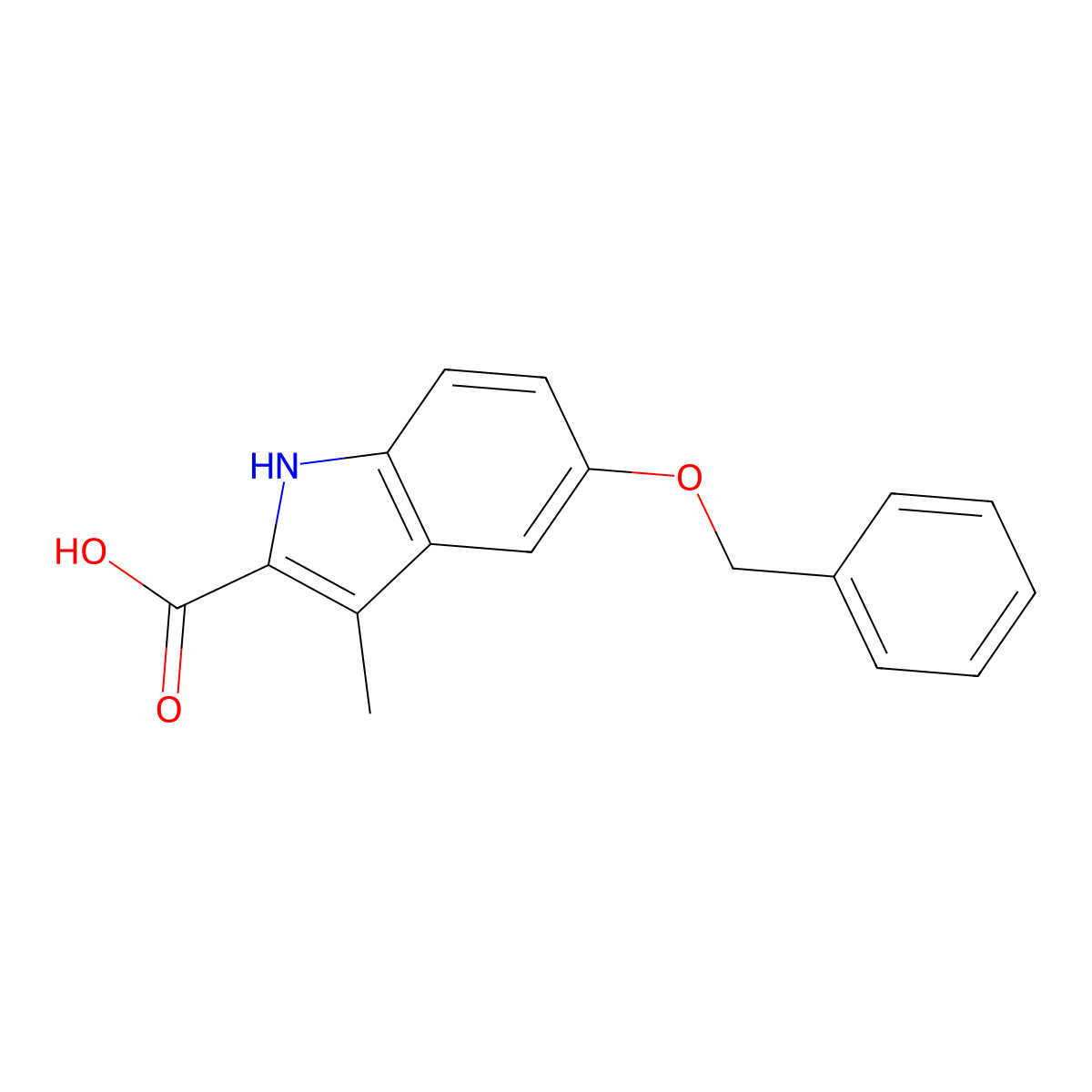 5-(Benzyloxy)-3-methyl-1h-indole-2-carboxylic acid molecular structure, CAS 401631-47-8