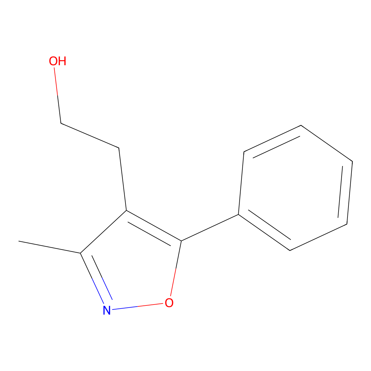 2-(3-Methyl-5-phenylisoxazol-4-yl)ethanol molecular structure, CAS 401632-47-1
