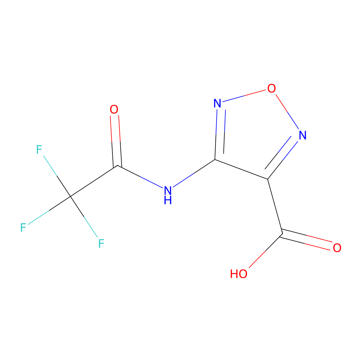 4-(Trifluoroacetamido)-1,2,5-oxadiazole-3-carboxylic acid molecular structure, CAS 401633-13-4