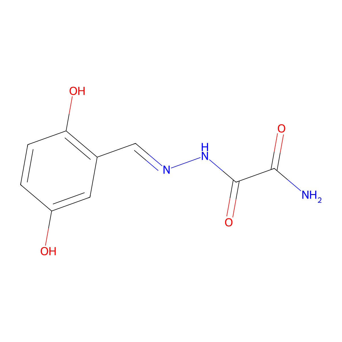 N'-[(2,5-dihydroxyphenyl)methylideneamino]oxamide molecular structure, CAS 401638-77-5