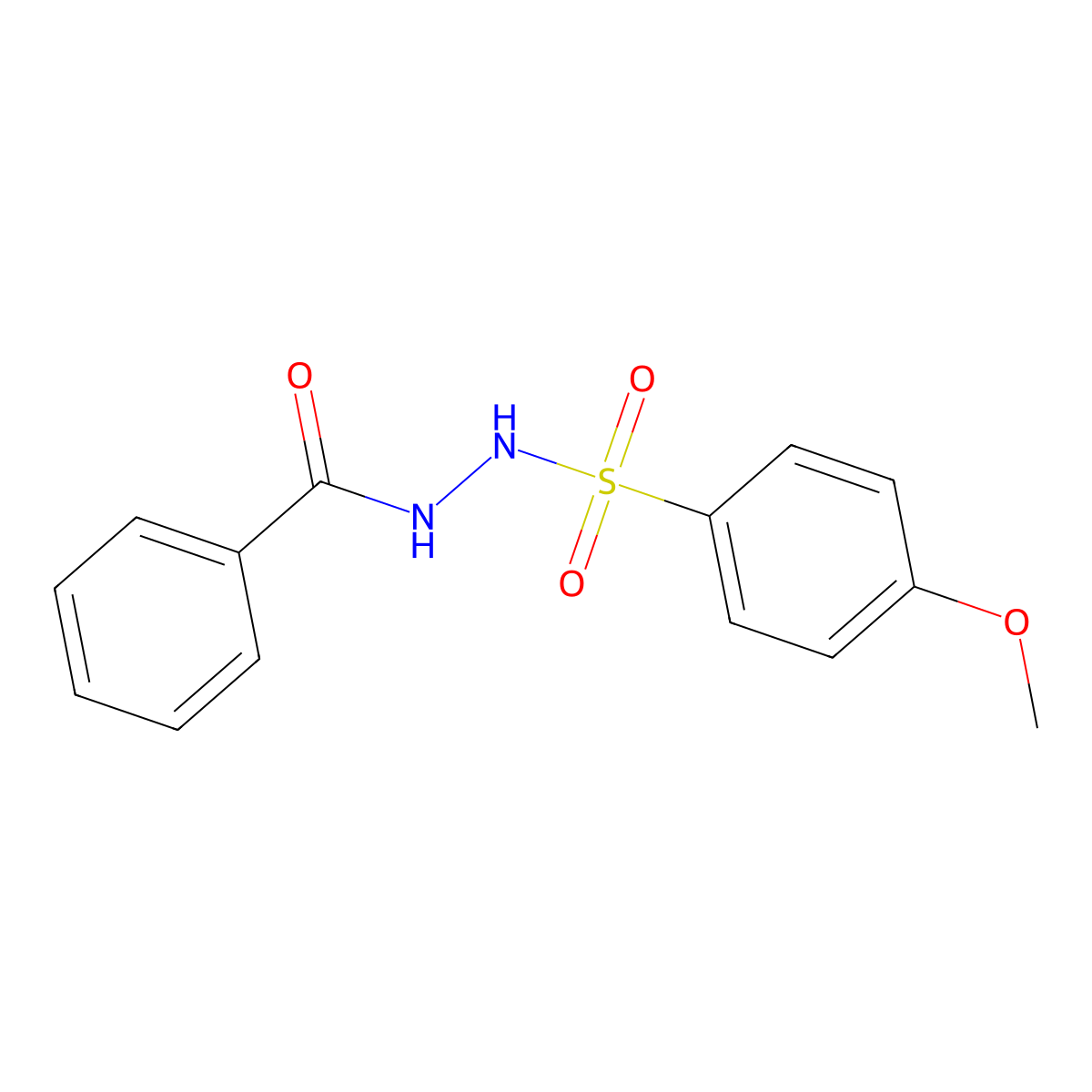 N-{[(4-methoxyphenyl)sulfonyl]amino}benzamide molecular structure, CAS 401641-38-1