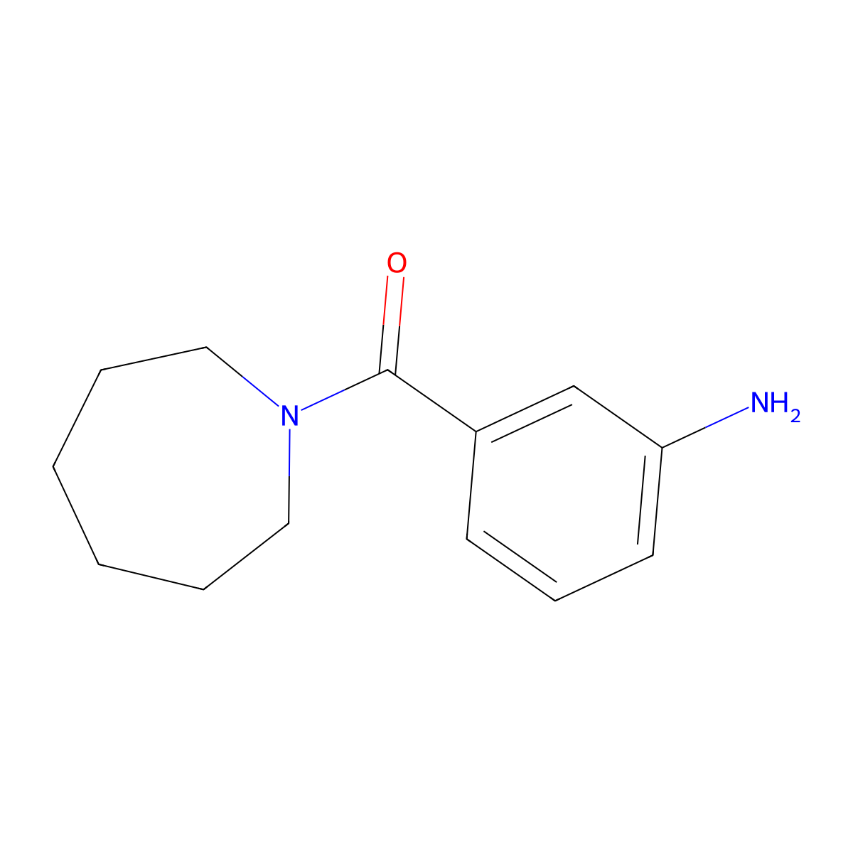 (3-Aminophenyl)(azepan-1-yl)methanone molecular structure, CAS 401646-91-1