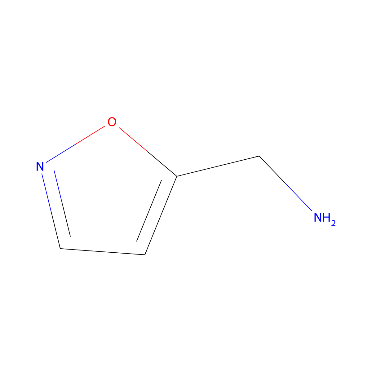 1-(1,2-Oxazol-5-yl)methanamine molecular structure, CAS 401647-18-5